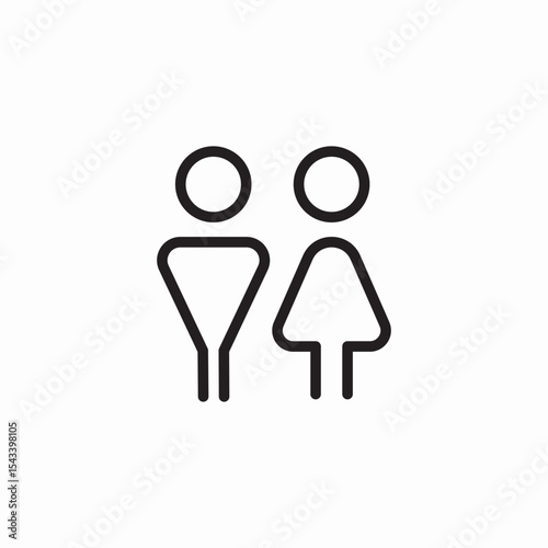 wc area icon sign vector