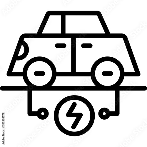 Electric Vehicle Icon