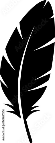 feather quill icon vector illustration
