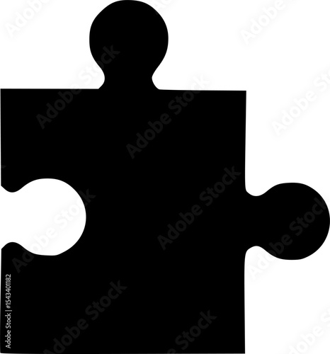 puzzle piece fitting icon vector illustration
