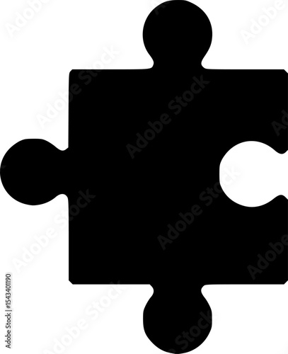 puzzle piece fitting icon vector illustration
