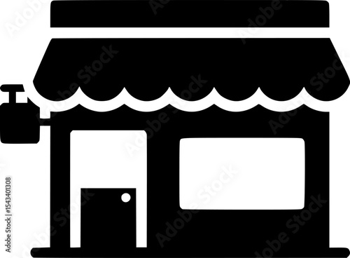 storefront shop icon vector illustration
