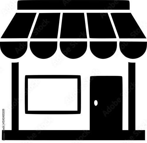 storefront shop icon vector illustration
