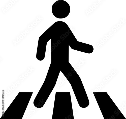 pedestrian walk icon vector illustration
