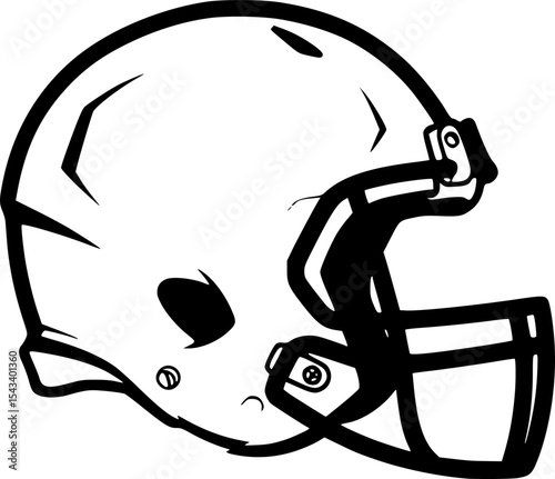 football helmet logo silhouette icon vector illustration

