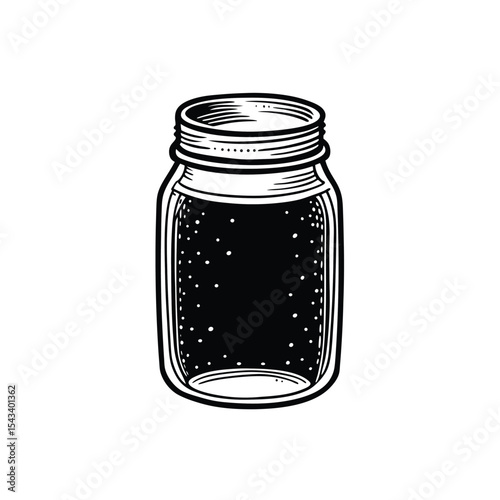 Mason Jar with Rustic Details.
