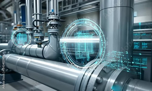 Pipes System Augmented with Digital Information Overlay for Modern Industry