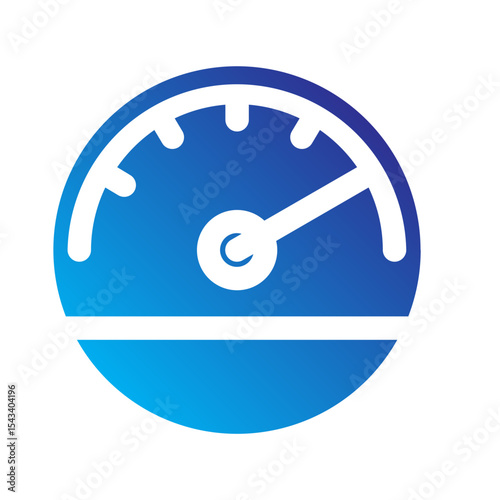 Speedometer icon representing velocity or performance metrics.