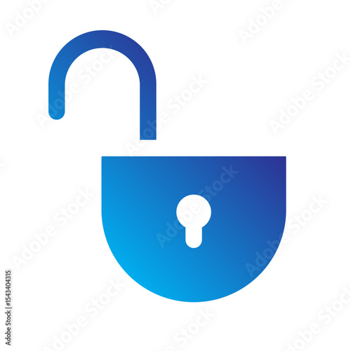 Unlocked padlock icon symbolizing access or unprotected content.