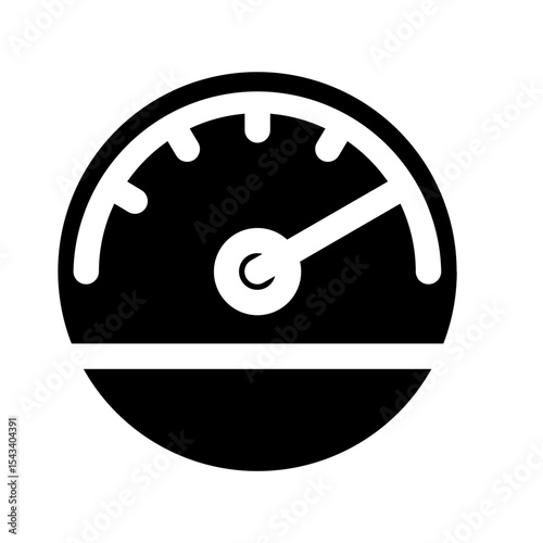 Speedometer icon representing velocity or performance metrics.
