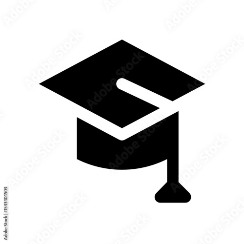 Graduation cap icon representing education or university.