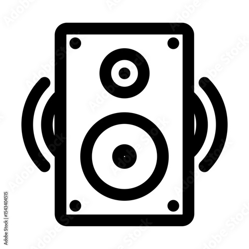 Speaker icon used for audio playback or volume control.