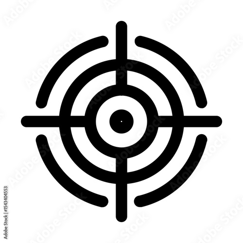Target or crosshair icon for precision or focus.