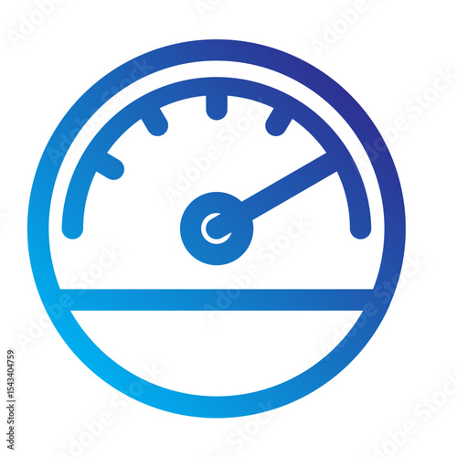 Speedometer icon representing velocity or performance metrics.