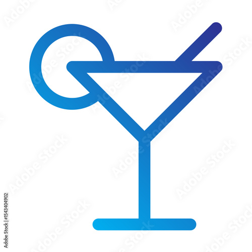 Martini glass icon symbolizing cocktail or nightlife.
