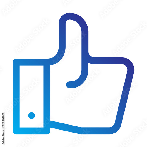 Thumbs up icon for approval or like.