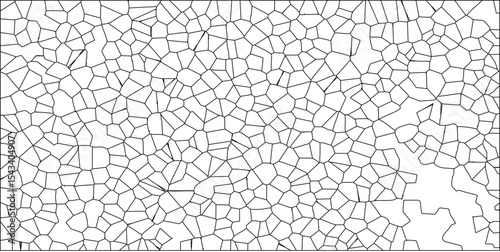 Abstract cellular pattern illustration in black and white offering versatile graphic elements for design and visual projects