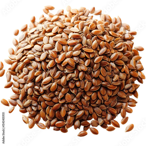Whole wheat grains isolated on transparent background. PNG.
