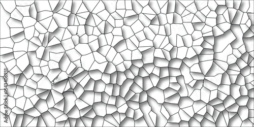 Abstract geometric cellular pattern with shaded lines a visual representation of cells or biological structures