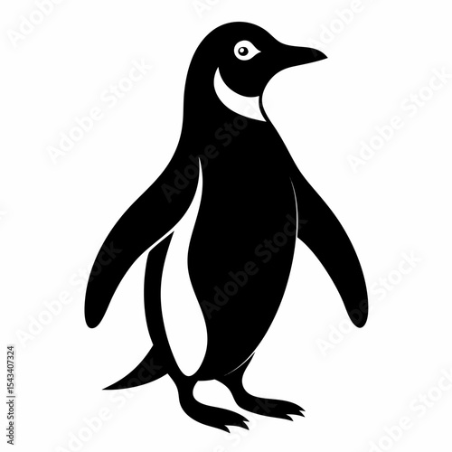 penguin on a white background