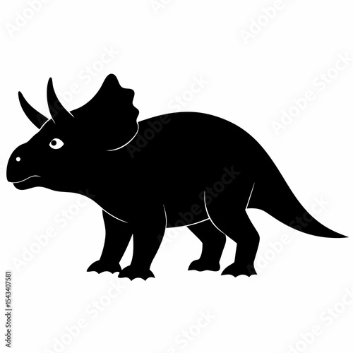 rhino cartoon isolated on white