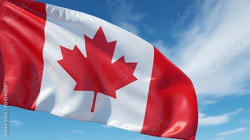 Close-up of the Canadian Flag A Stunning National Symbol