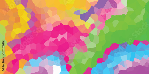 Abstract mosaic color palette illustration with vibrant hues and geometric shapes in a modern design