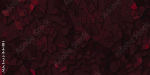 Textured wine red stained glass effect pattern design with irregular cell shapes perfect for web design and graphic design