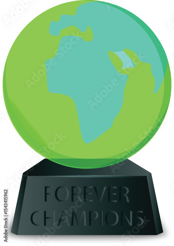 Global Achievement Award Vector Icon