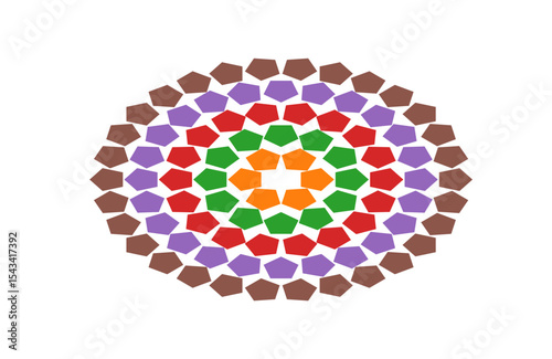 abstract colorful circle pattern illustration for various projects 