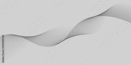 Abstract vector background with black wavy lines. EPS10