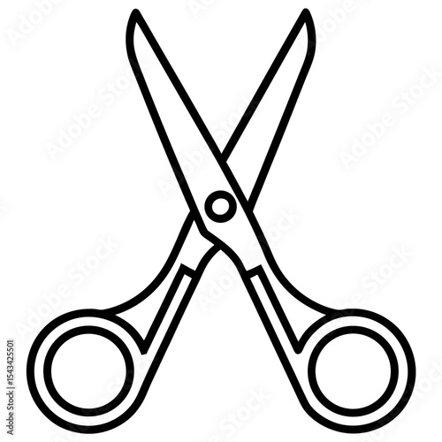 Trauma Shears Vector line art vector