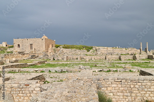Historic Roman Ruins of Dougga, Tunisia – UNESCO World Heritage Site Showcasing Roman Architecture and City Planning