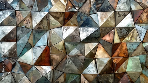 Abstract background of geometric shapes. 3d rendering.