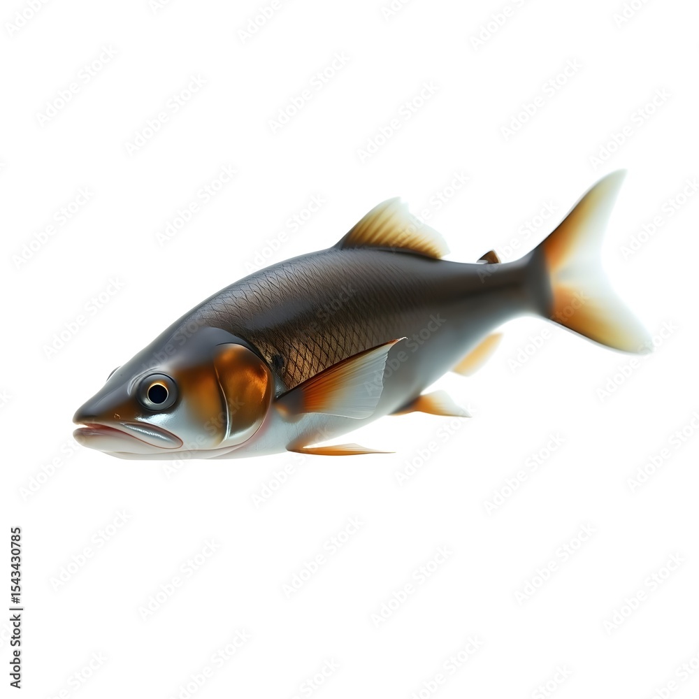 Fototapeta premium fish isolated on white background