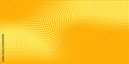 Yellow halftone pattern. Retro comic gradient background.Yellow halftone pattern. Retro comic gradient background.