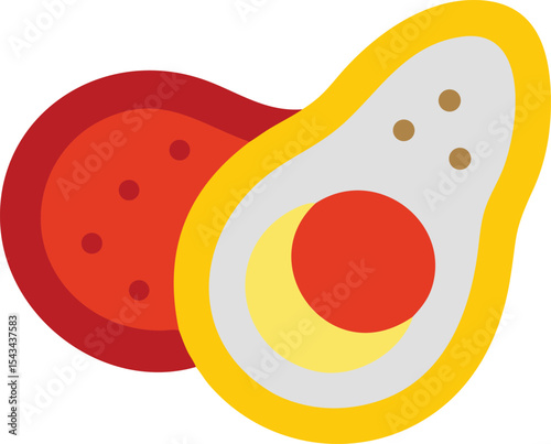 yin yang symbol made of fruit