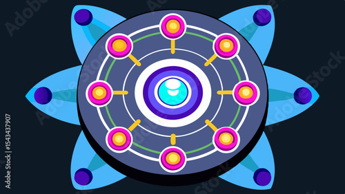 Quantum Multiverse Data Visualizer — Futuristic Vector Infographics.