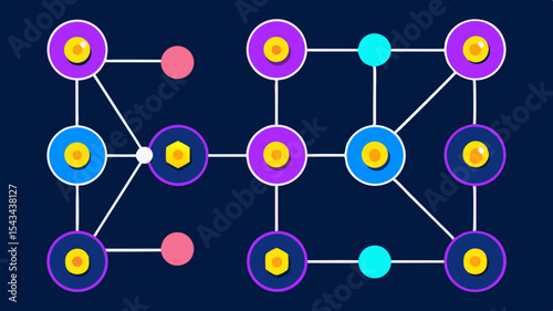 Quantum Multiverse Data Visualizer — Futuristic Vector Infographics.