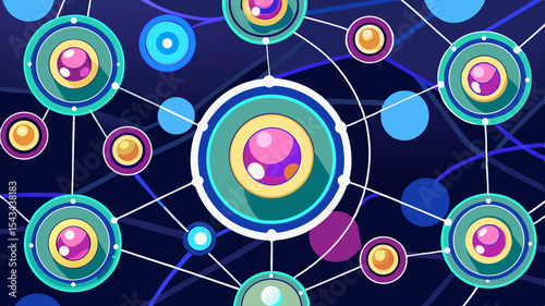 Quantum Multiverse Data Visualizer — Futuristic Vector Infographics.