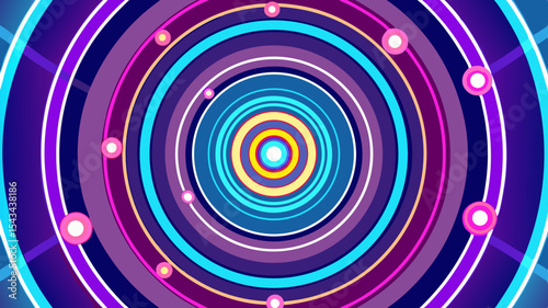 Quantum Multiverse Data Visualizer — Futuristic Vector Infographics.