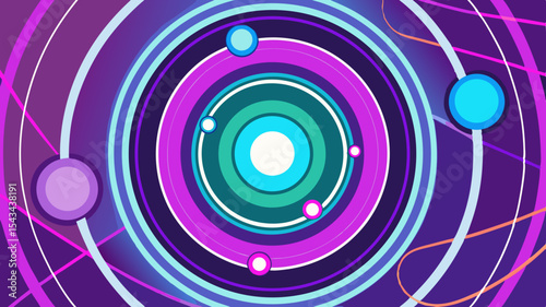 Quantum Multiverse Data Visualizer — Futuristic Vector Infographics.