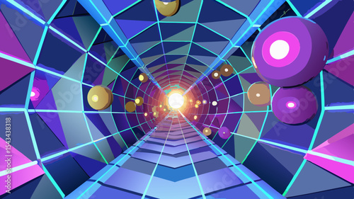 Quantum Multiverse Data Visualizer — Futuristic Vector Infographics.