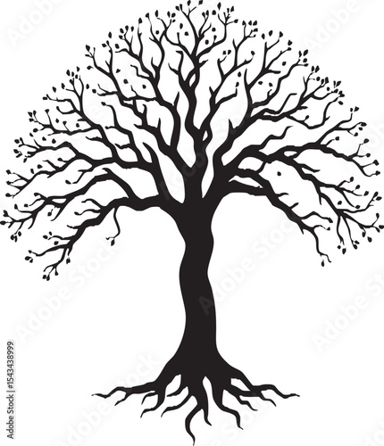 tree silhouette vector