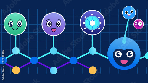 Quantum Multiverse Data Visualizer — Futuristic Vector Infographics .