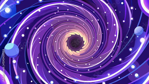 Quantum Multiverse Data Visualizer — Futuristic Vector Infographics .