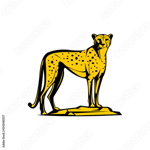 Cheetah vector logo