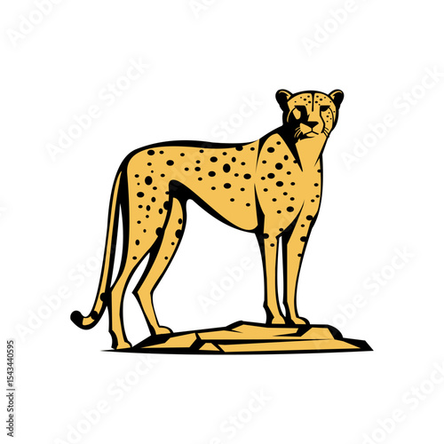 Cheetah vector logo