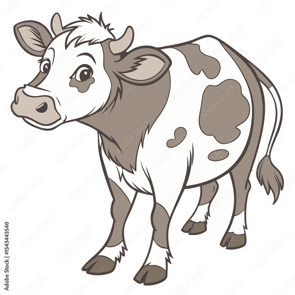 Fototapeta premium cow on the grass