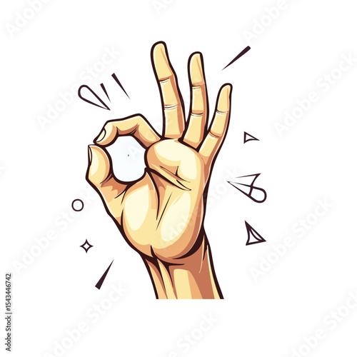 Approval Hand Sign Icon
